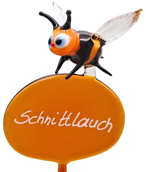 Kräuterstecker mit Biene / Schnittlauch